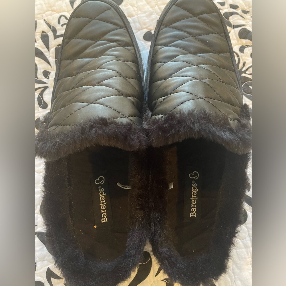 NWT fur lined mules